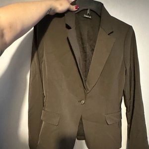 Women’s Tahari suit blazer in chocolate brown